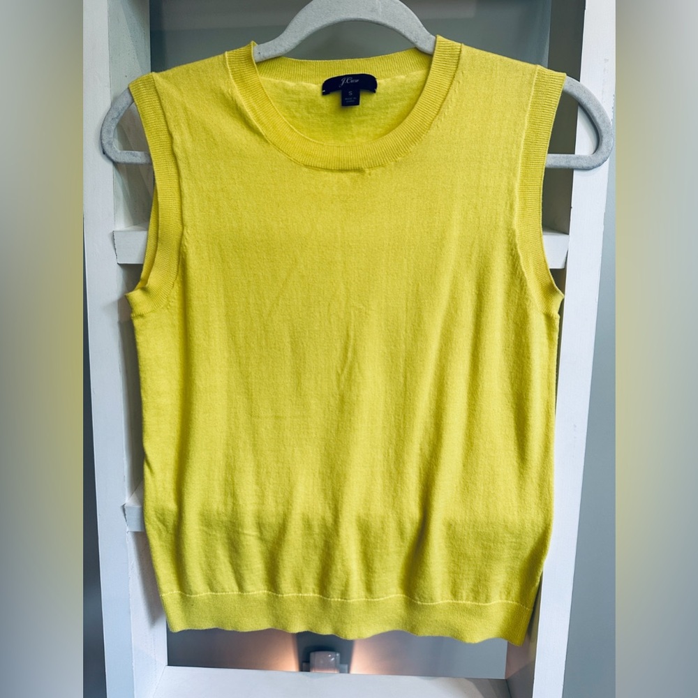 J. Crew. Yellow top - Like New - S